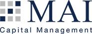 MAI Capital Management logo in dark blue text with logo of squares in blue and gray on the far left