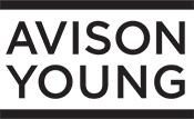 Avison Young logo - black text on white background