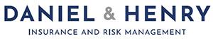 Daniel & Henry - Insurance and Risk Management in dark blue upper case letters on white background