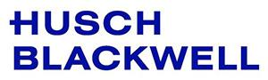 Husch Blackwell logo - blue text on white background